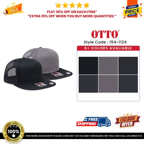 OTTO CAP 154-1124 "OTTO SNAP" Unisex Cap Mesh Back Trucker Snapback Hat