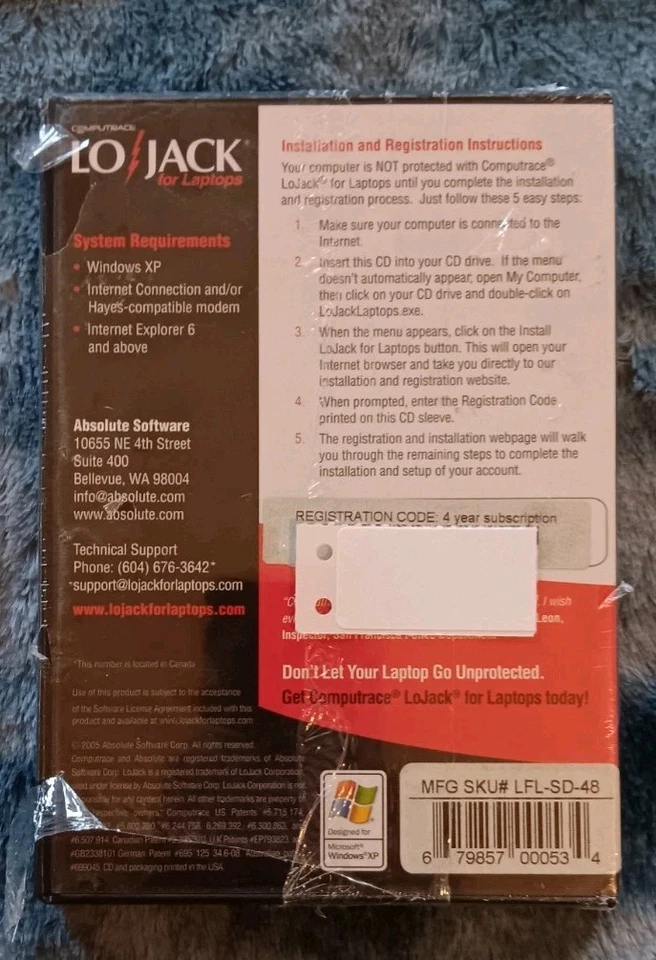 New Computrace Lojack for Laptops with 4 year Subscription Free Same Day Ship  - Image 2 of 2