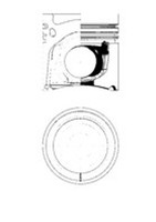 Kolbenschmidt Kolben 40831620 FüR Vario Mercedes B670 B668 B667 Triebkopf Bus