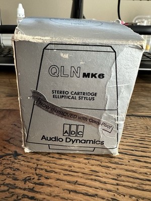 UNTESTED. Audio Dynamics ADC QLN MK6. Stereo Cartridge Ellpitical Stylus