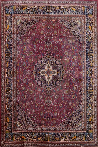 Antique Vegetable Dye Living Room Large Rug 10x14 Traditional Floral Wool Carpet