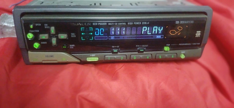 97 AUTORADIO VINTAGE PIONEER CASSETTE KEH P6600R CD CHANGER 6 DISK RETRÒ IP-BUS  - Immagine 2 di 4