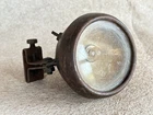 OLD VINTAGE BEMO RUSTIC IRON BICYCLE HEADLIGHT, HEAD LAMP, MADE IN ENGLAND