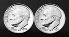 1970 P & D 10c  Roosevelt Dimes Choice/Gem BU  FREE Shipping  (R001)