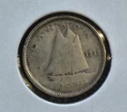 1938 Silver Canadian Dime. some tarnish. low grade