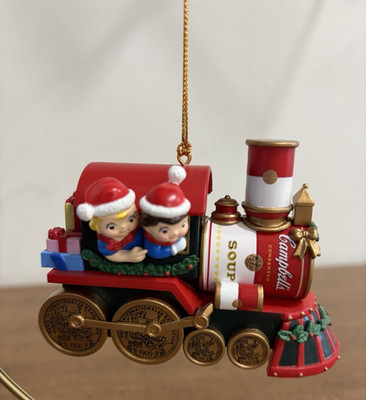 2000 Campbell's Kids Soup Train Ornament Christmas CUTE!