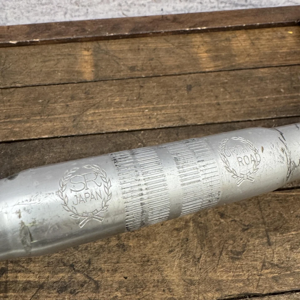 Manillar vintage SR Sakae North Road 25,4 City Touring Japón Randonneur Brevete Foto 4 de 4