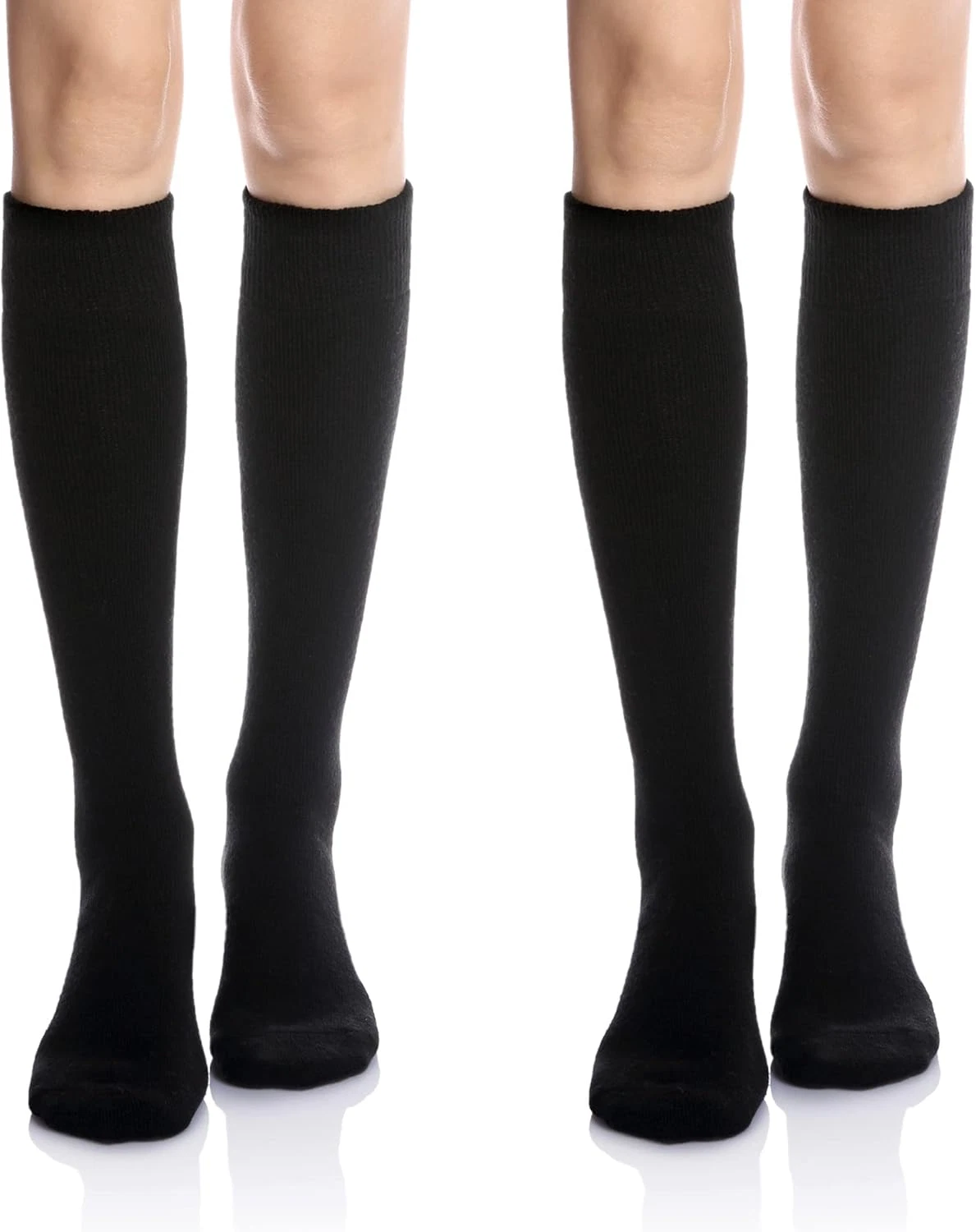 Women's Knee High Wool Socks Winter Thick Thermal Soft Comfy Over Knee Long High