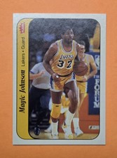 Magic Johnson #7 Prices | 1986 Fleer Sticker | Basketball Cards
