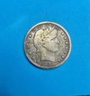 1906-D Barber Quarter 25C Denver Silver Classic Collector Coin