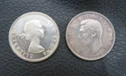 Lot of 2 Coins 1951 and 1953 Canada Canadian $1 Silver Dollars *USA Seller