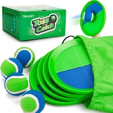 Toss and Catch Ball Set Upgraded - Family Games Kids Toys for Stocking Stuffers 