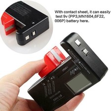 Universal BT-168D Digital Battery Tester Checker for AA AAA C D 9V Button Cell