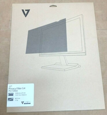 V7 LCD Privacy Screen Filter 17 inch PS17.0SA2-2N   ️  ️ BRAND NEW! Sealed!