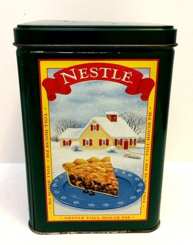 Nestle Toll House 4 Seasons Limited Edition Green Collectible Tin EMPTY - Picture 4 of 8
