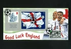 GB 2002 21st May BRADBURY FDC World Cup MS+Bobby Moore stamp Wembley  S6y++++X