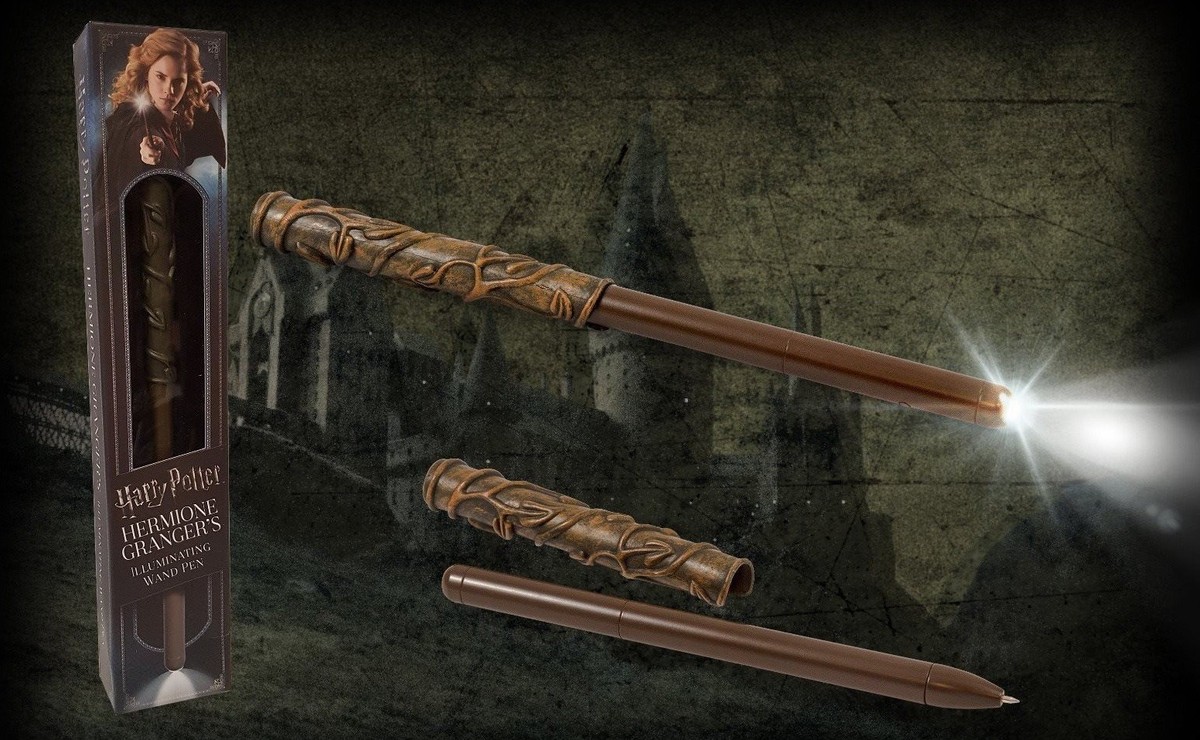 Harry Potter Official Illuminating Light Up Wand Pen Hermione