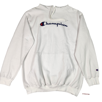 Champion Mens Pullover Graphic Hoodie Sweatshirt Size XLT Big \u0026 Tall White  NWT | eBay