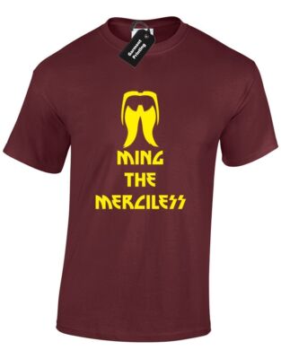 MING DER GNADENLOSE HERREN T-SHIRT FILM INSPIRIERT KULT RETRO BÖSEWICHT KAISER FLASH