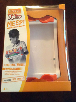 NEW Oregon Scientific Xplore MEEP!  MEEP Steering Wheel Includes 3 Free Games