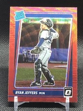 2021 Panini Donruss Optic Rated Rookie Ryan Jeffers Red Wave Prizm Twins