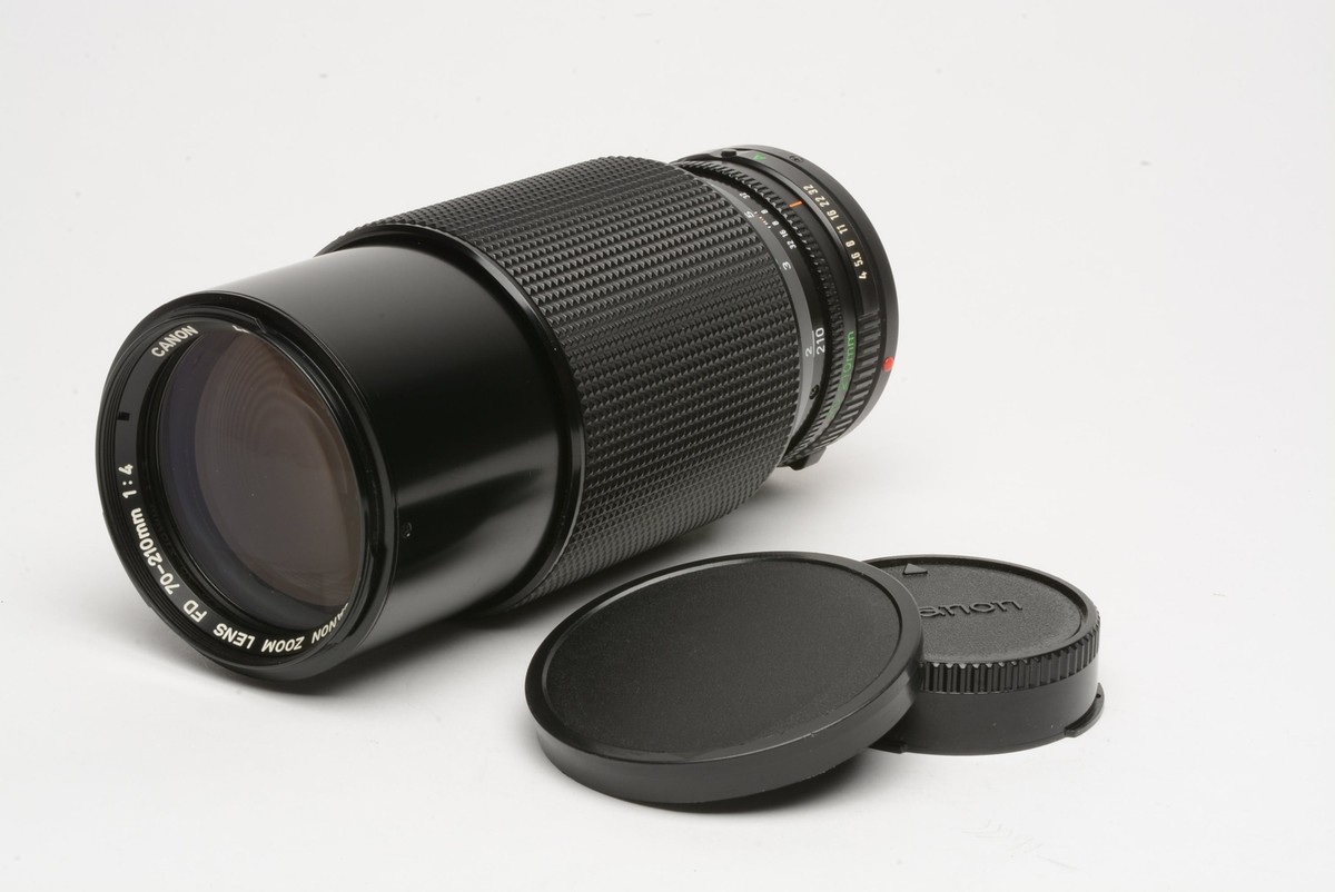 Canon FD 70-210mm f4 zoom lens, caps, very clean, smooth | eBay