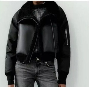 「ZARA」DOUBLE-FACEDJACKET/S (JPS) | BLACK Zara + Double Faced Jacket