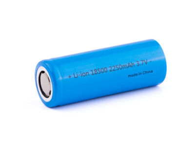 18500-A3 Li-Ionen-Akku 3,6V - 3,7V mit 2250mAh (flache Pluspol)