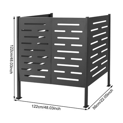 Air Conditioner Fence Iron Outdoor Equipment Enclosure Privacy Fence Panel