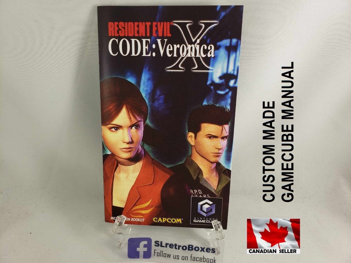 MANUAL - RESIDENT EVIL CODE: Veronica X Nintendo Gamecube 'custom