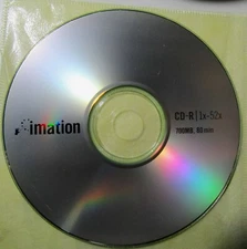 Two CDs-R 700 MB, 52x Speed, 80 min