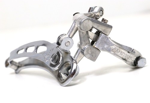 Deragliatore Campagnolo Nuovo Record 4 holes vintage front derailleur with clamp - Foto 3 di 8