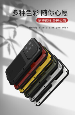 Love Mei Heavy Duty Shockproof Armor Rugged Metal Cover for iPhone 