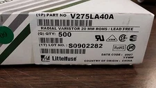 (10 PCS) V275LA40A LITTELFUSE Varistor 275V 900pF
