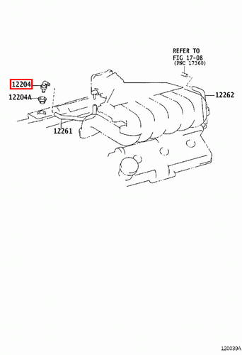 Genuine Toyota Prado 120 90 Series VZJ 5VZ 3.4 Petrol PCV Valve - Picture 9 of 14