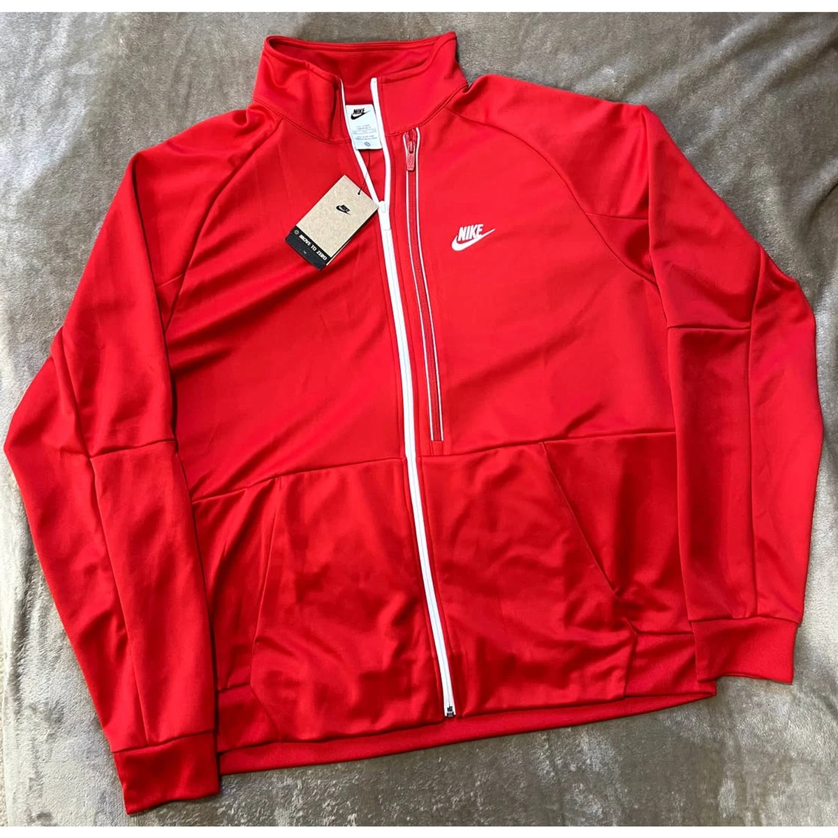 Red nike sales tribute jacket