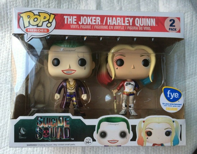 Funko Pop Suicide Squad FYE 2pk Joker and Harley Quinn 849803091330 for sale online | eBay