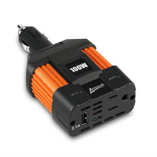 100W Car Power Inverter with Dual USB Ports for iPhone iPad 11 Protections