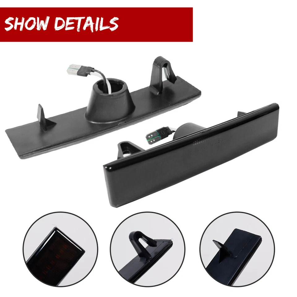 Luces de señalización laterales de parachoques delantero ámbar ahumado JDM para Toyota Supra MK.3 1987-1992 Foto 3 de 4