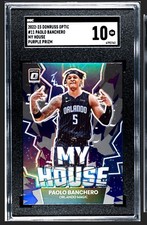 2022-23 Optic Paolo Banchero Purple Holo My House SGC 10 🔥📈🔥