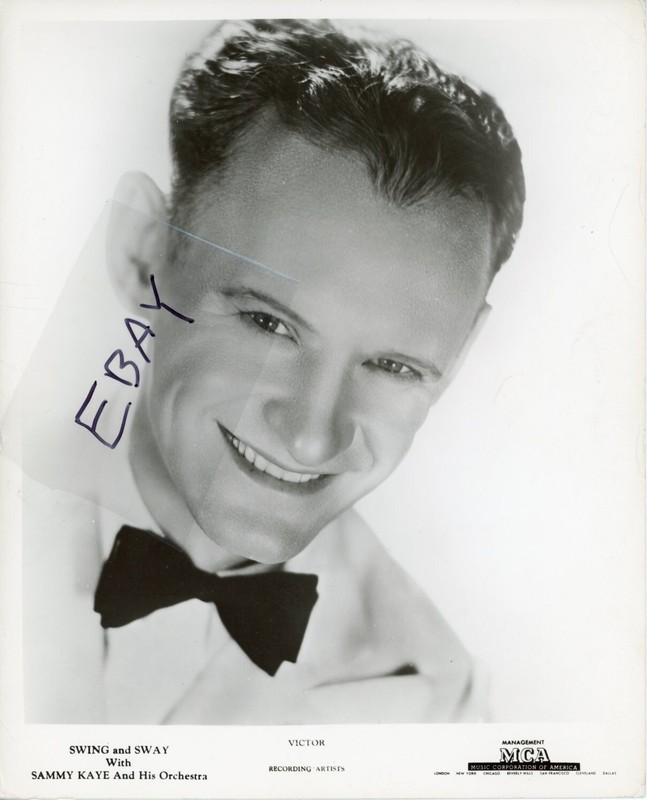 Vintage 1950s Orchestra Bandleader and Songwriter Sammy Kaye Photo
