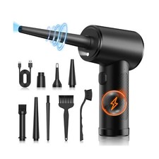 Compressed Air Duster, 110000RPM Electric air Duster for Keyboard Cleaner, Re...