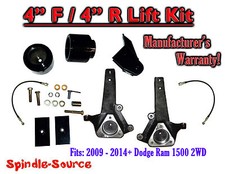 4 Lift Kit For 2009 - 2018 Dodge Ram 1500 2wd Only Hemi Non-hemi V6 V8