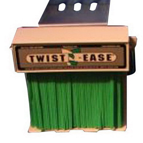 Twist Ease Twist Tie Green, 4" Length | 1200/Pack, 4 Pack/Case - Picture 1 of 1