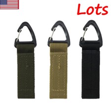 Tactical Molle Key Ring Gear Keeper Nylon Belt Keychain Webbing Key Clip Buckle