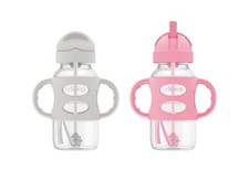 Dr Browns Sippy Bottles Pink And Grey