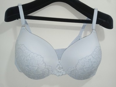 Maidenform Push-Up Love The Lift Bra dm9900 Blue 40D Wired Lined Lace Trim