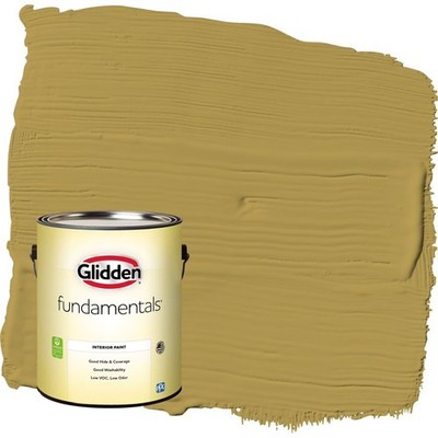 Interior Paint, 1 Gallon, Eggshell Finish, Yellow, For Walls and Ceilings