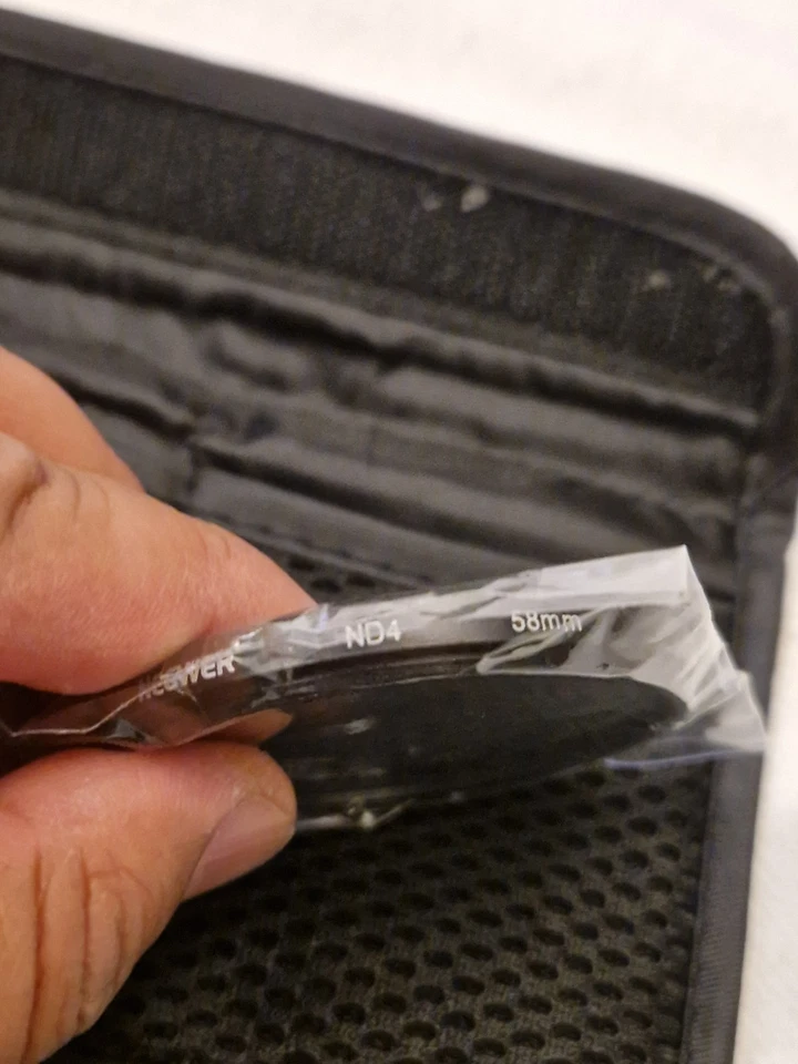 58mm Camera Filter Set 3 piece ND 2,4,8 Camera Neewer Len Filter New - Image 4 of 4