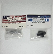 Team Associated ~ 2 Item Lot ~ 21201 REAR Springs & 21180 Shock Bodies ~ RC18T 
